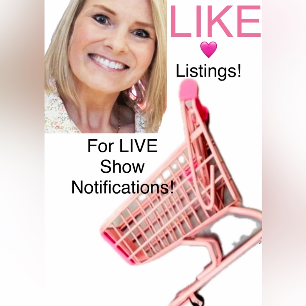 LIVE Notification Flyer 🛒🛍️ Like and Follow to JOIN the FUN🌸🛒💖